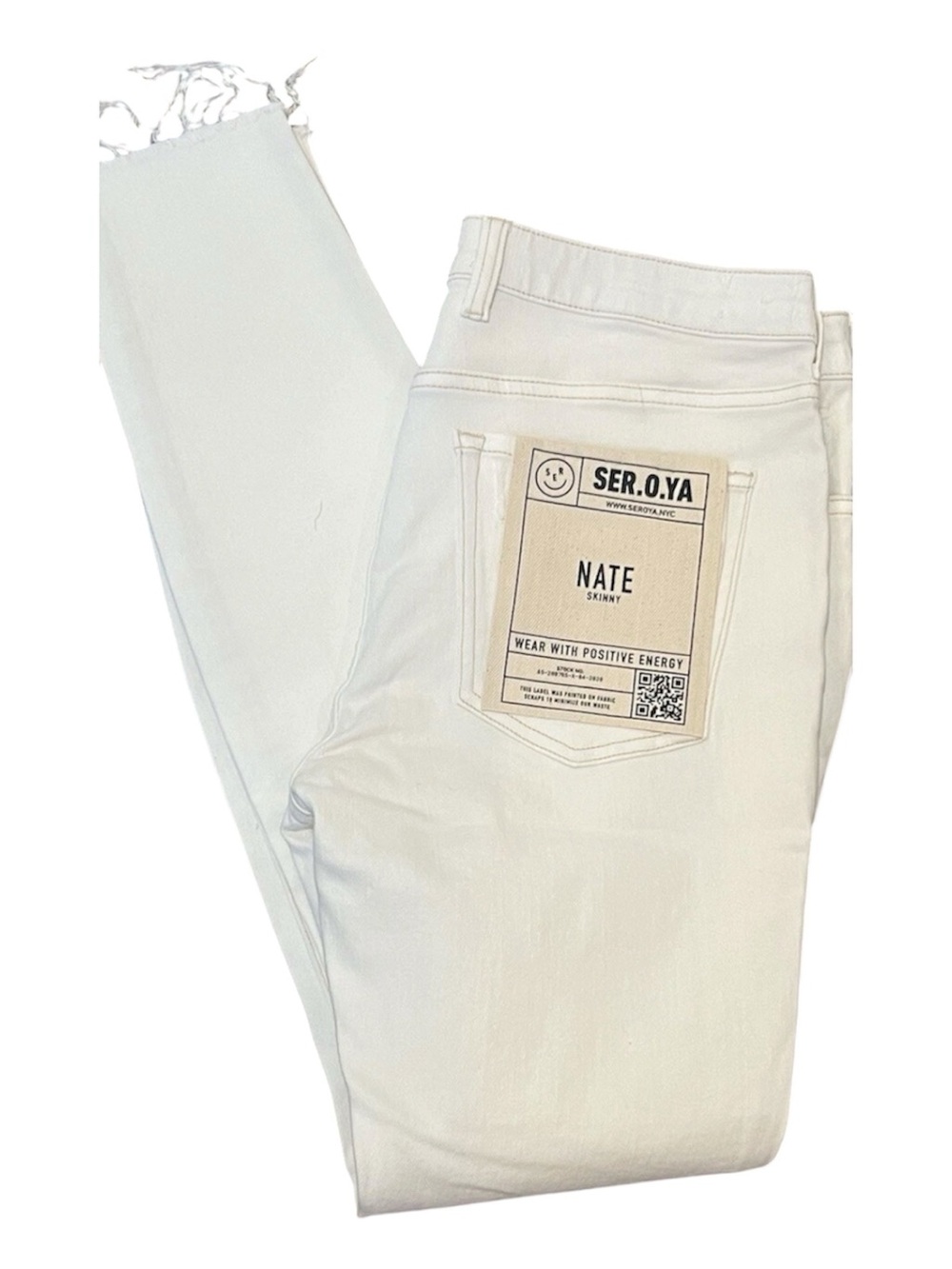 NWT SER.O.YA Nate Skinny jeans Off-White Jeans Sz 31